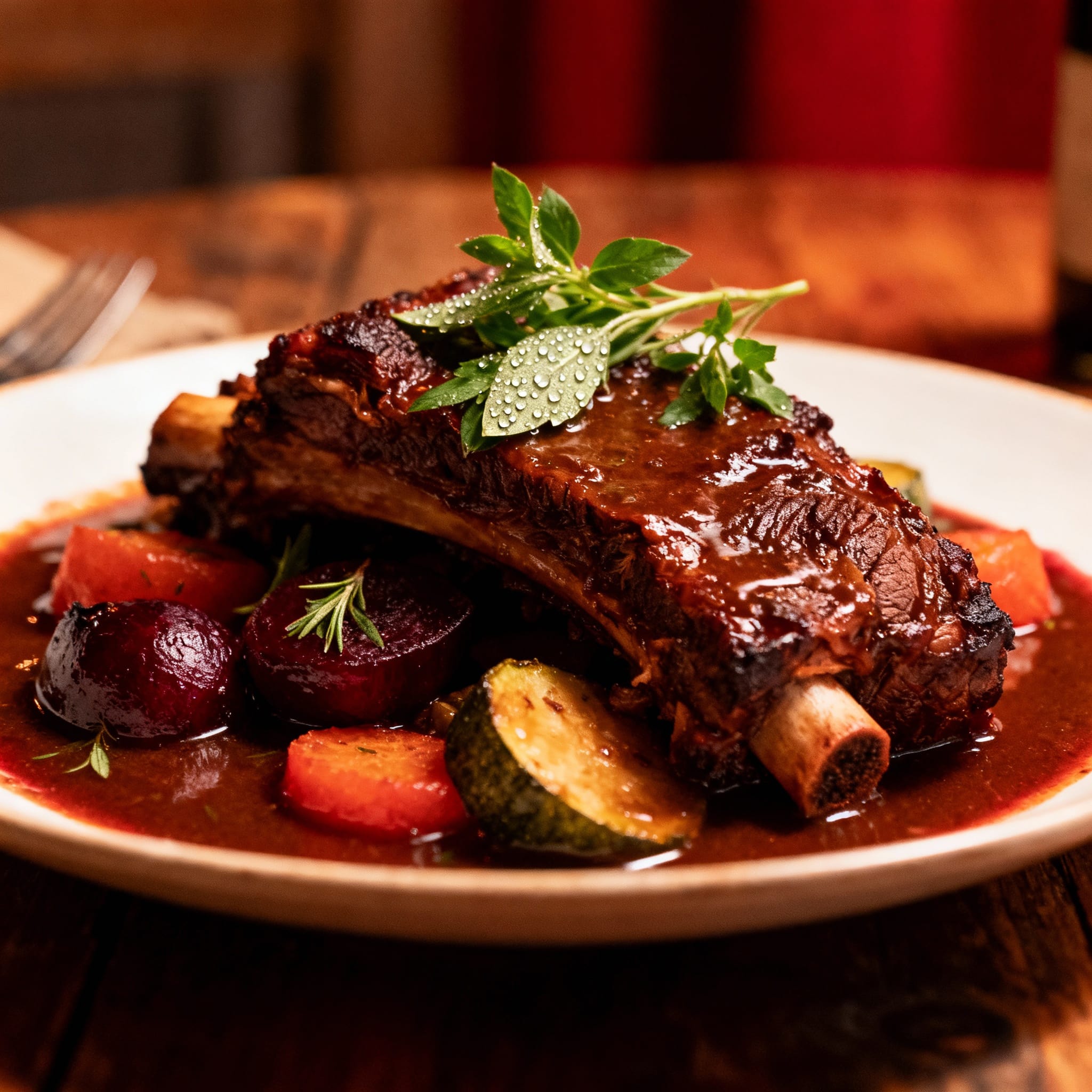 Red Wine Braised Short Ribs