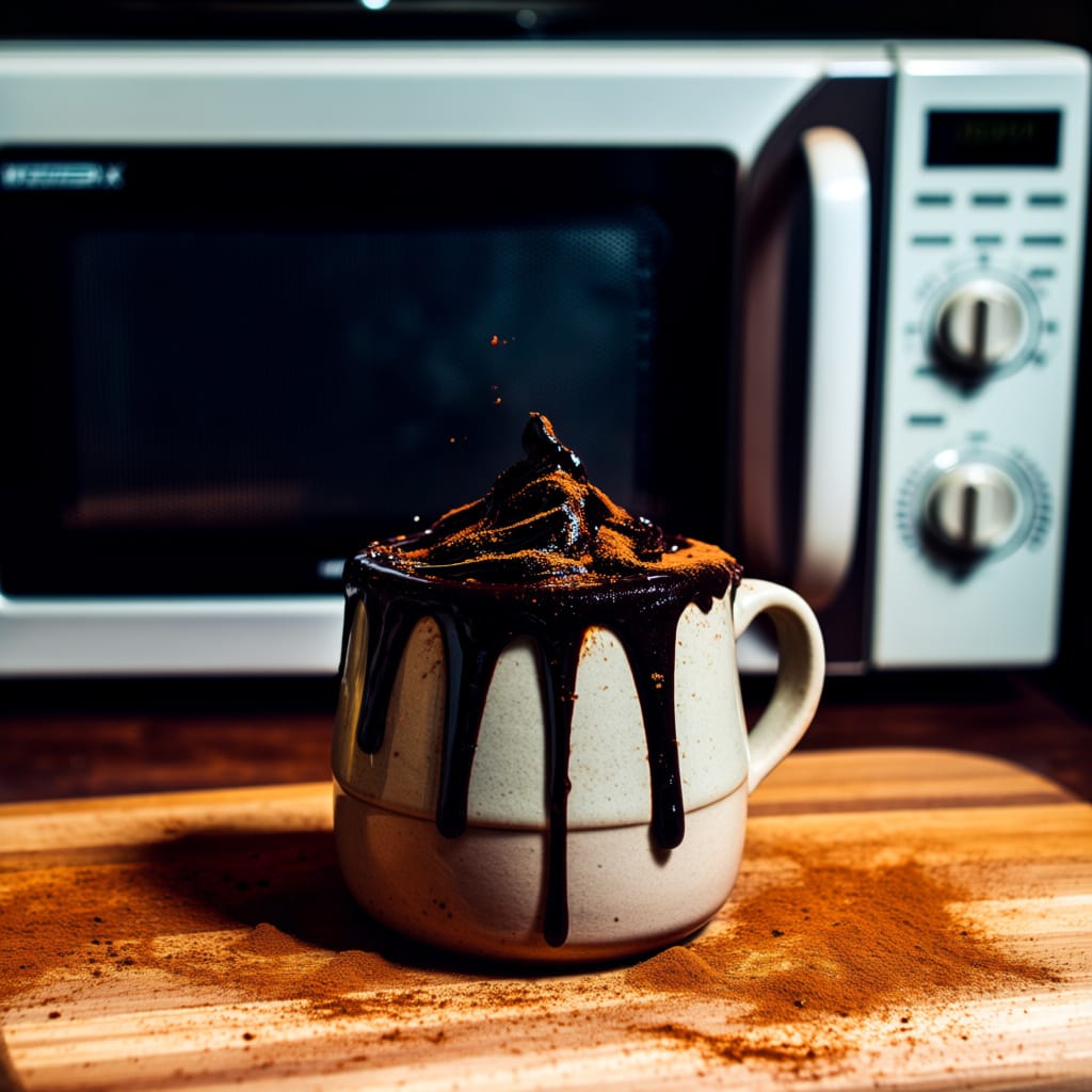 Single-Serve Holiday Spice Chocolate Mug Cake